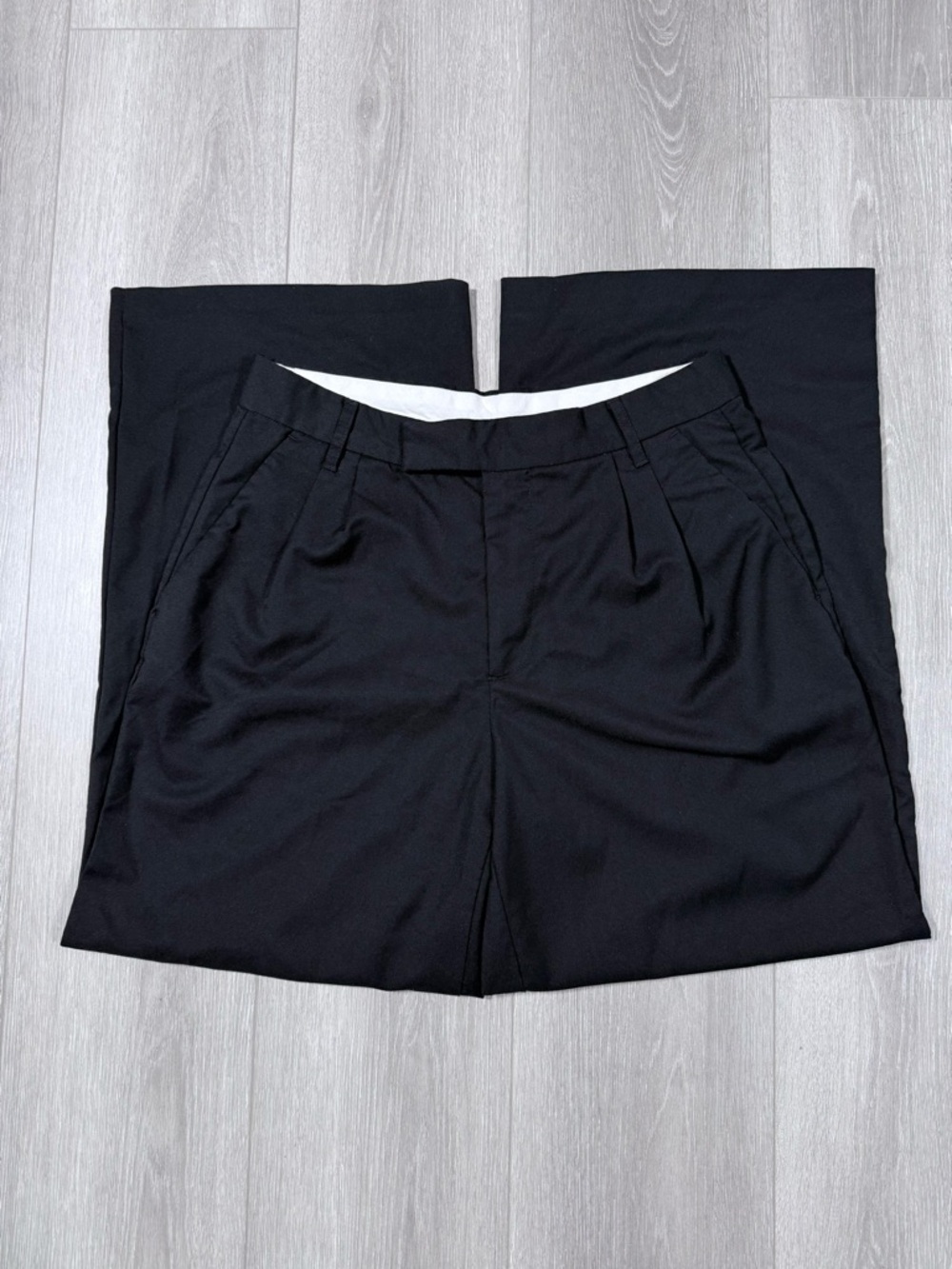 Divided H&M Black Wide Leg Dress Pants. Sz 8.